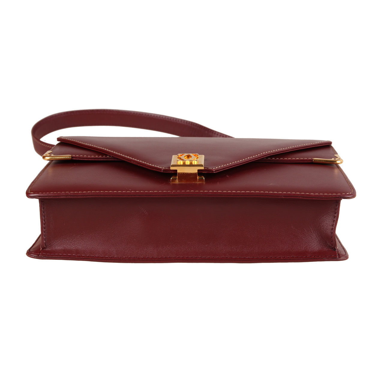 [9.5新] 卡地亚cartier女士牛皮单肩包