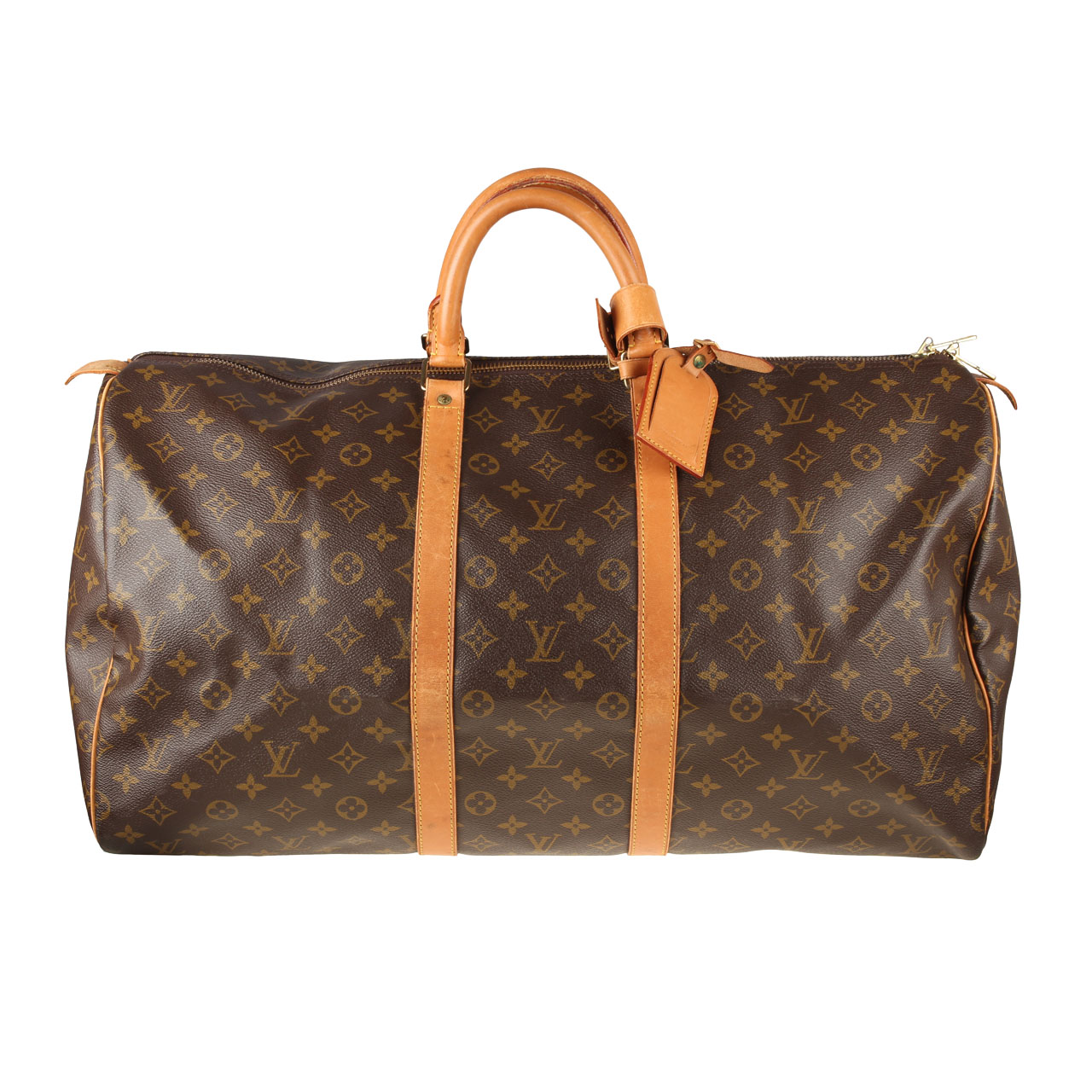 [8.5新]路易威登lv中性老花手提旅行包55cm长