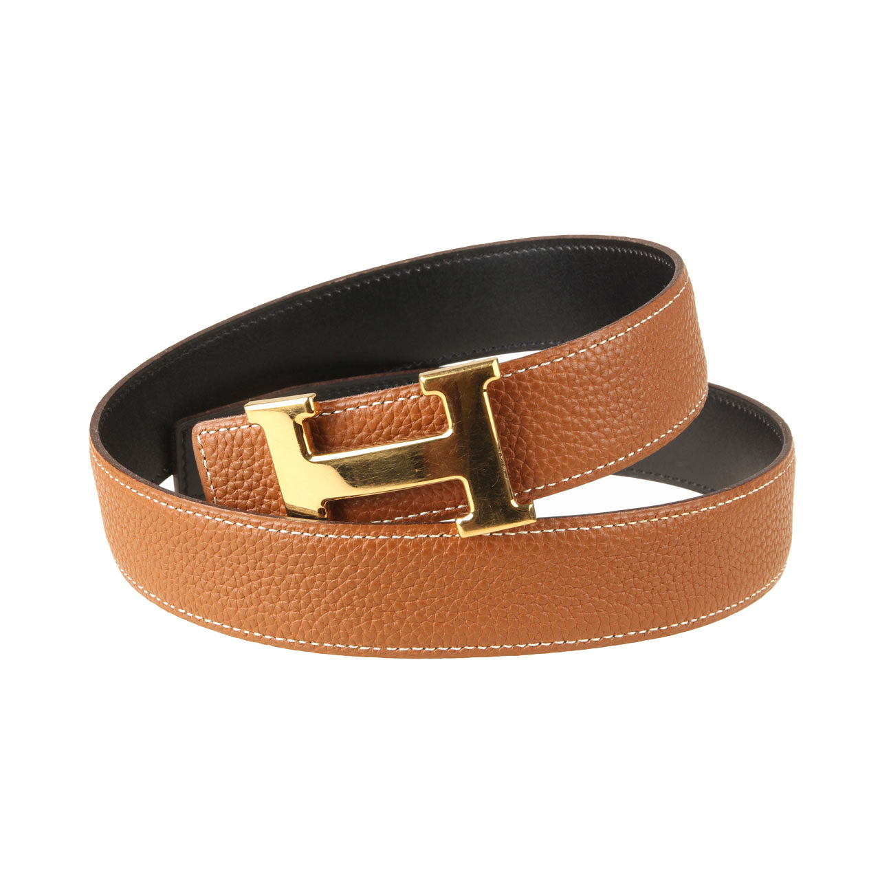 [9.5新]爱马仕hermes女士双面色h头时尚皮带腰带70长