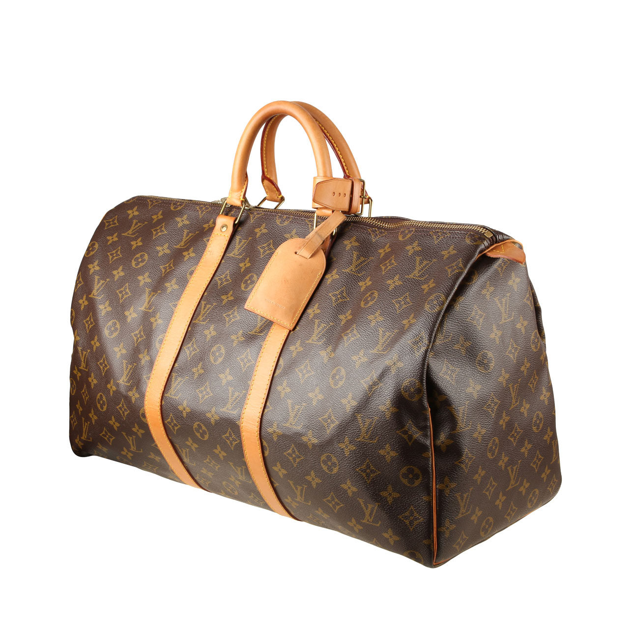 [9.0新]路易威登lv中性老花手提旅行包50cm长