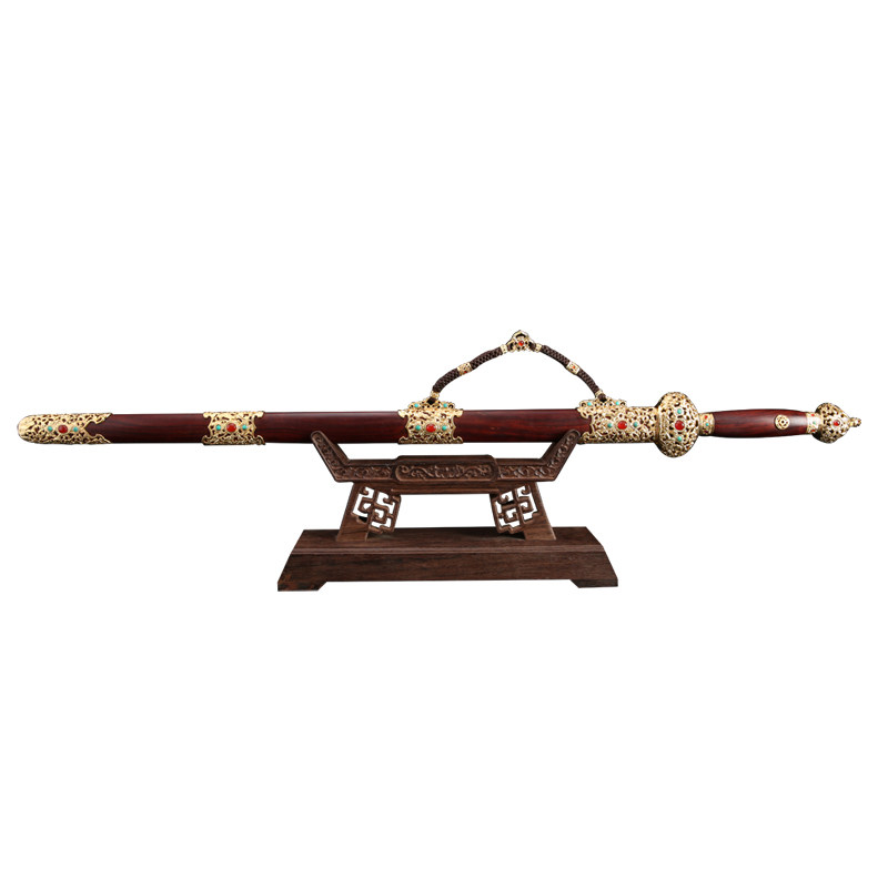 【双十二】金色太宗剑 叶端文 宝剑锻制技艺非遗传承(未开刃)