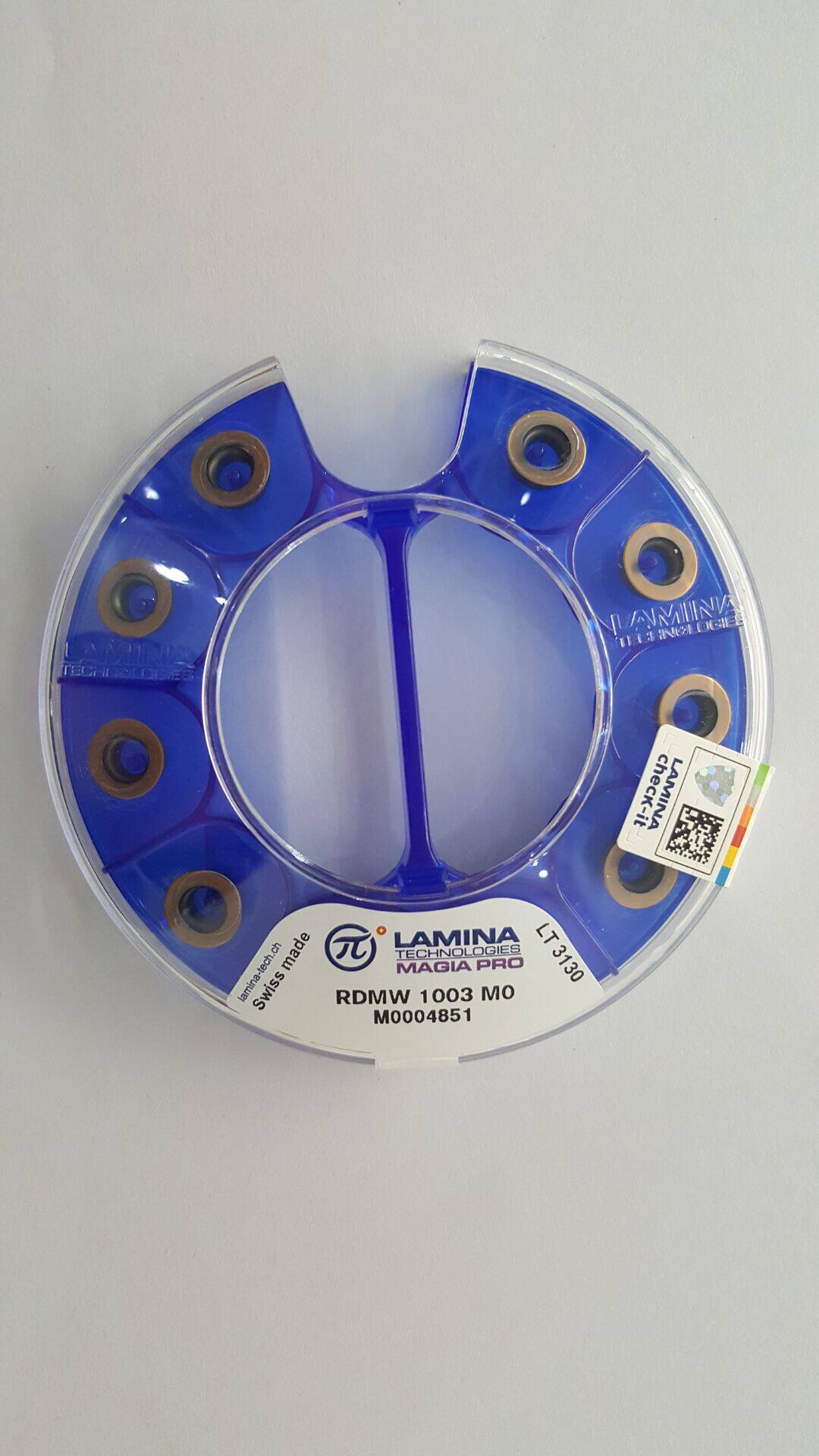 瑞士(lamina)高硬度刀片 rdmw1003mo lt3130林尼娜高硬度铣刀片