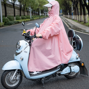 单人全身长款连体男童儿童雨衣防暴雨电动电瓶自行车雨披学生骑行