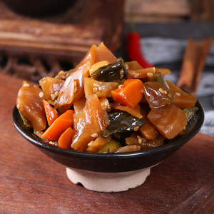 黄瓜干农家自制咸菜图片