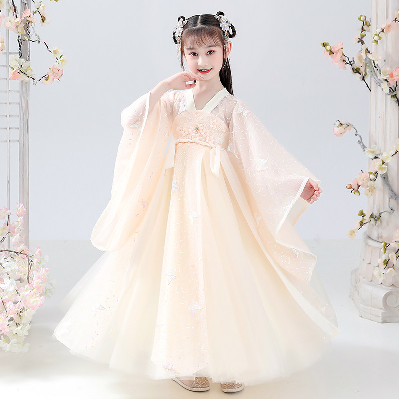 女童汉服超仙连衣裙小孩中国风童装宝宝古风礼服儿童唐装古装夏款