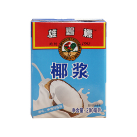 马来西亚进口雄鸡标椰浆椰奶西米露辅料淡椰浆特浓椰浆水果捞原料