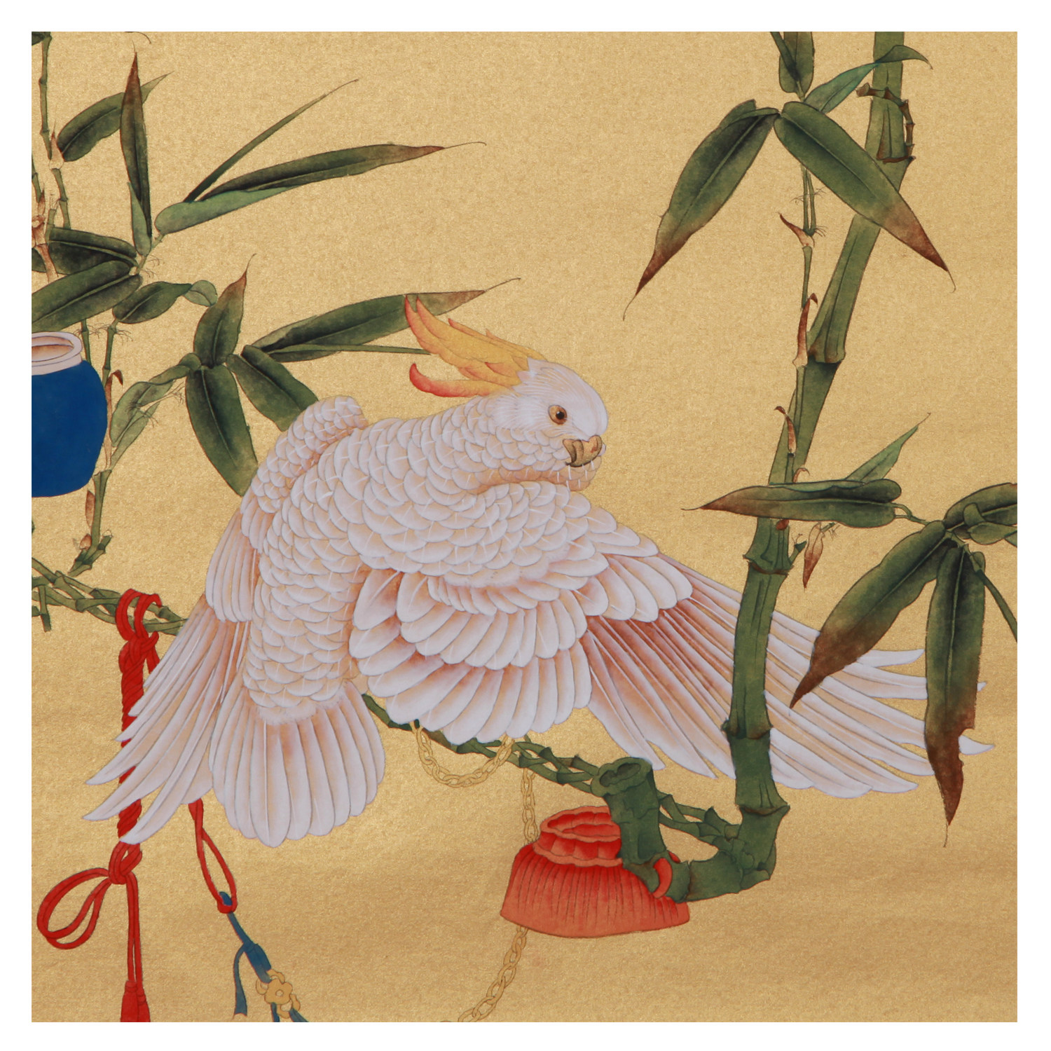 任重《鹦鹉》 当代著名工笔画家