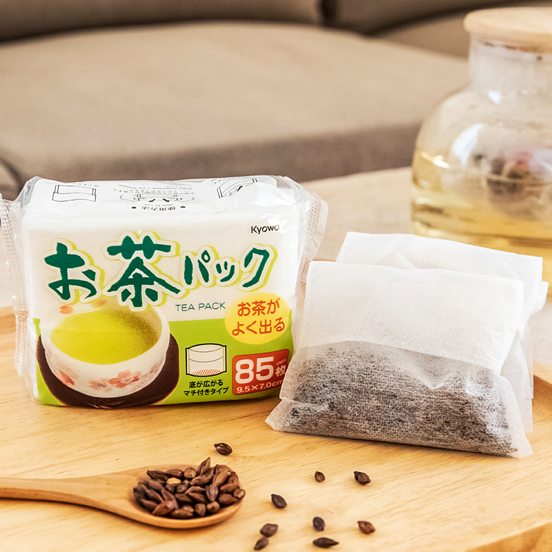 日本进口一次性茶包袋空茶叶包煲汤包中药煎药袋过滤包85枚泡茶袋