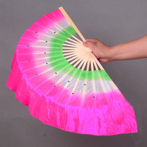 跳舞的扇子舞蹈扇子双面广场舞扇跳舞扇秧歌扇子加长成人儿童跳舞