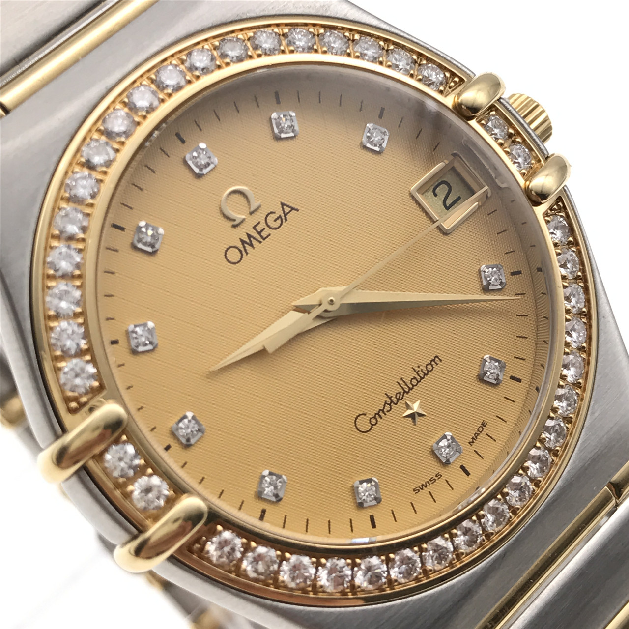 [9.0新]欧米茄星座系列钻石中型男表