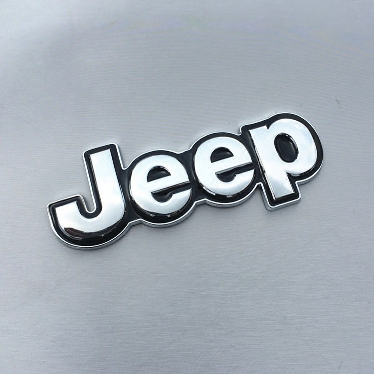 吉普bj40金属车标贴自由客牧马人指南者改装标车头尾标jeep字母标
