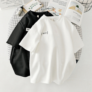 白色短袖格子t恤价格