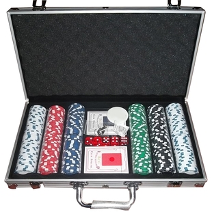 Texas Hold'em Poker Aluminum Case Set  Chips Set Chips