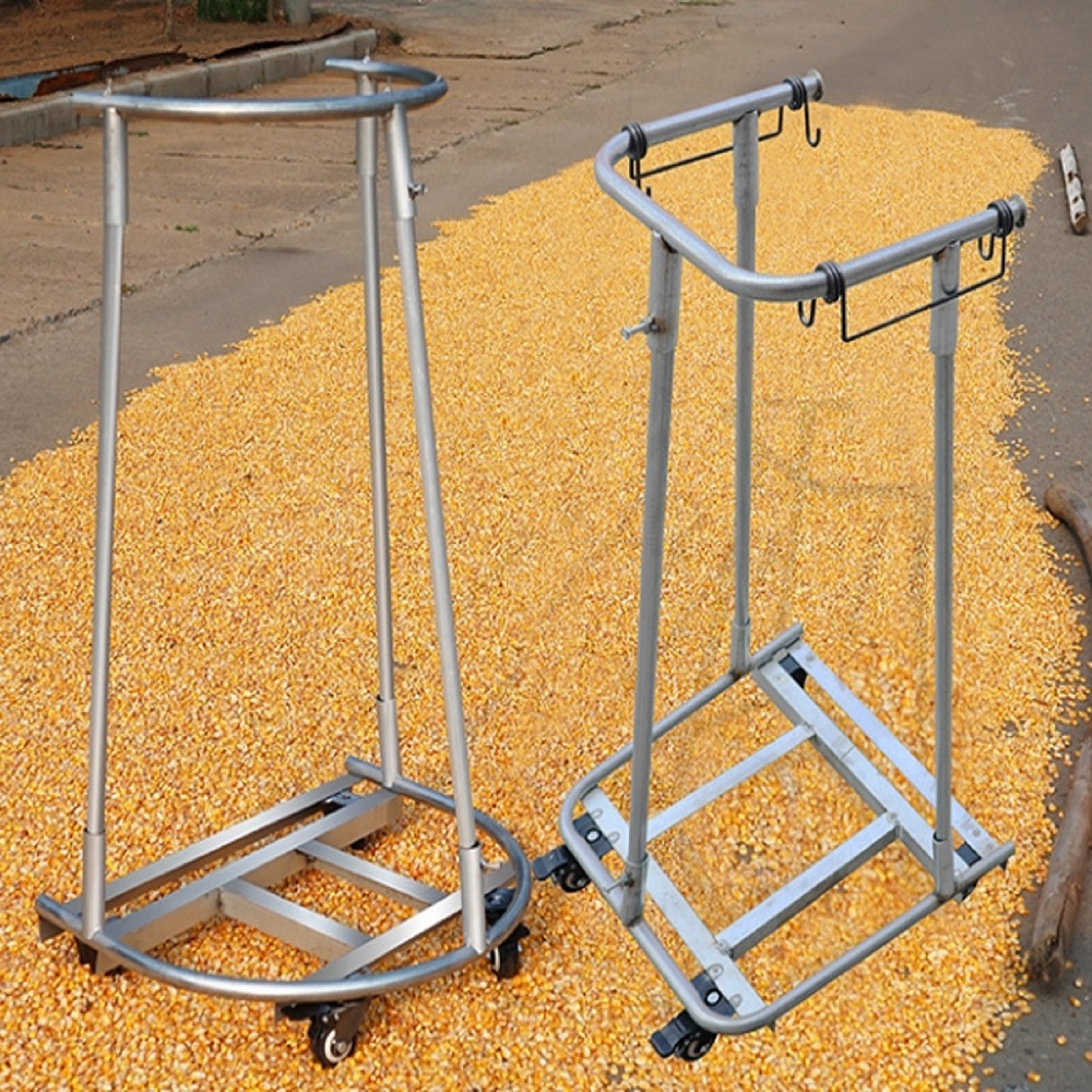 移动灌袋器农用撑袋子神器装麦子多功能撑架器带滚轮移动装袋器