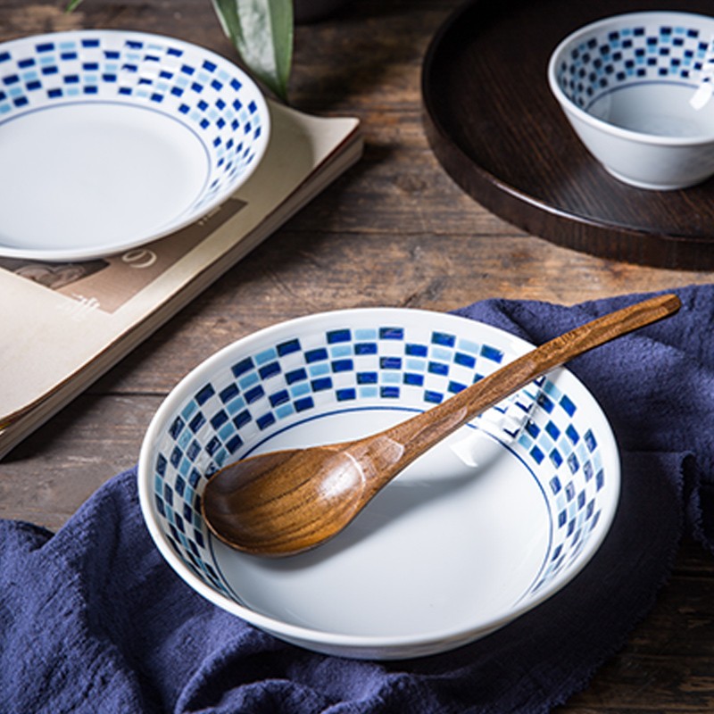 Dishes suit Multiplayer Japan Imported Porcelain ceramics tableware Japanese A gentle wind New Chinese style Hand drawn household Dishin the Tableware , Tableware , Bowl category - from Buy2taobao.com to provide professional Taobao agent buy service