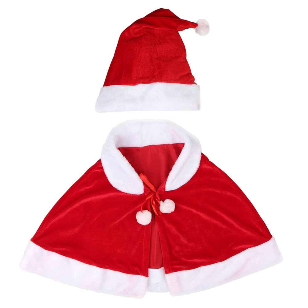 Christmas Cape party costume Adult female canary hat set