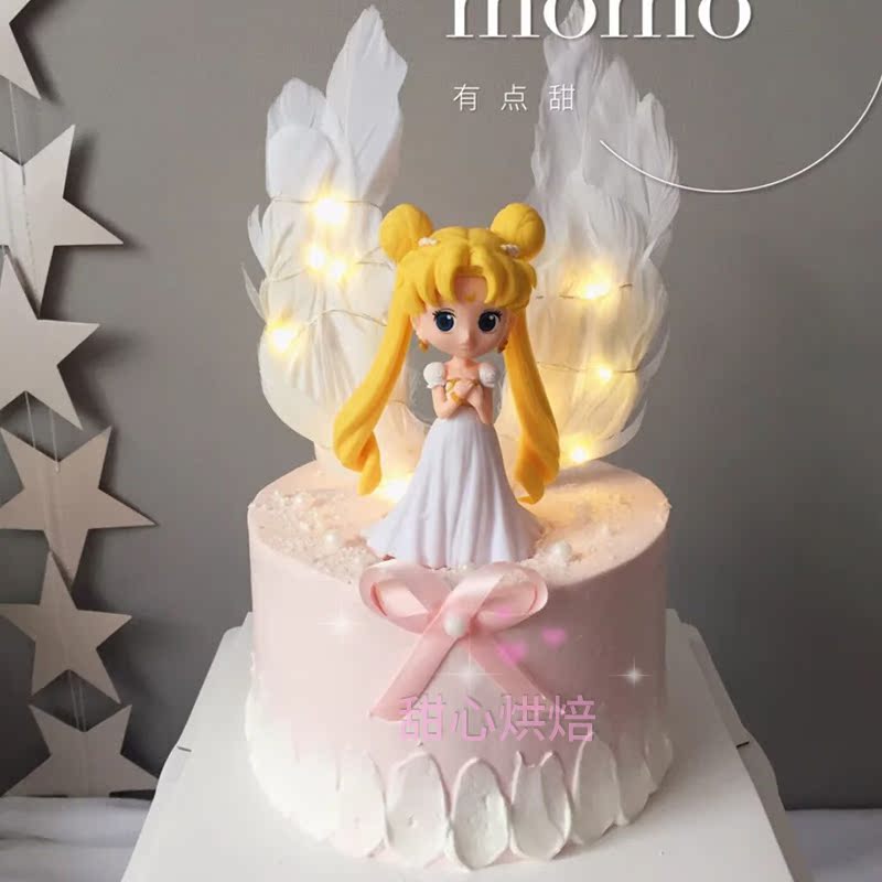 大号美少女战士生日蛋糕装饰摆件女神女孩仙女许愿棒月亮水冰月|ruв категории фестиваль товаров/подарок, одеваться товаров - от Buy2taobao.com для оказания профессиональной услуги покупки агента Taobao