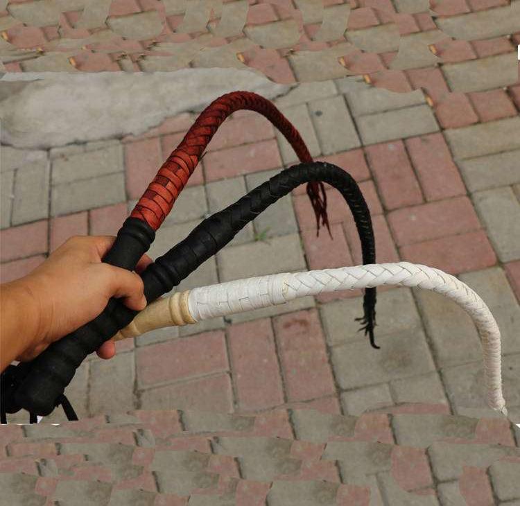 马鞭子牛皮鞭老式打人软训练狗的皮鞭子响健身甩放羊道具儿童陀螺