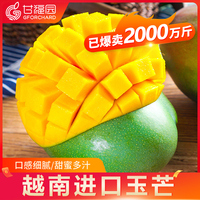 越南进口玉芒10斤芒果当季新鲜现摘水果特大青皮甜心忙整箱5包邮