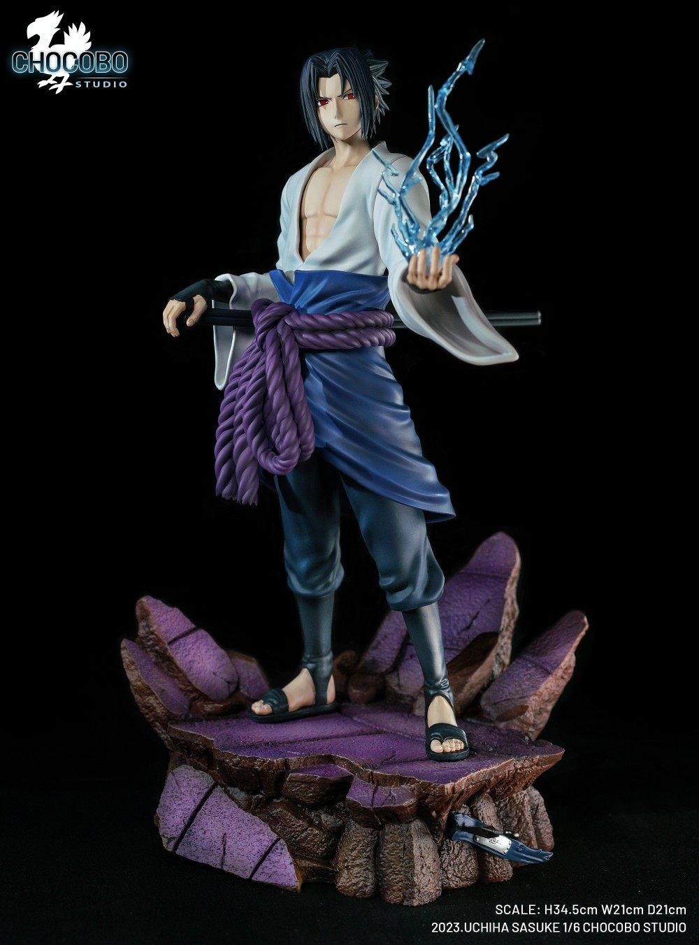 【柚子gk】陆行鸟工作室-疾风传 白衣佐助 手办雕像