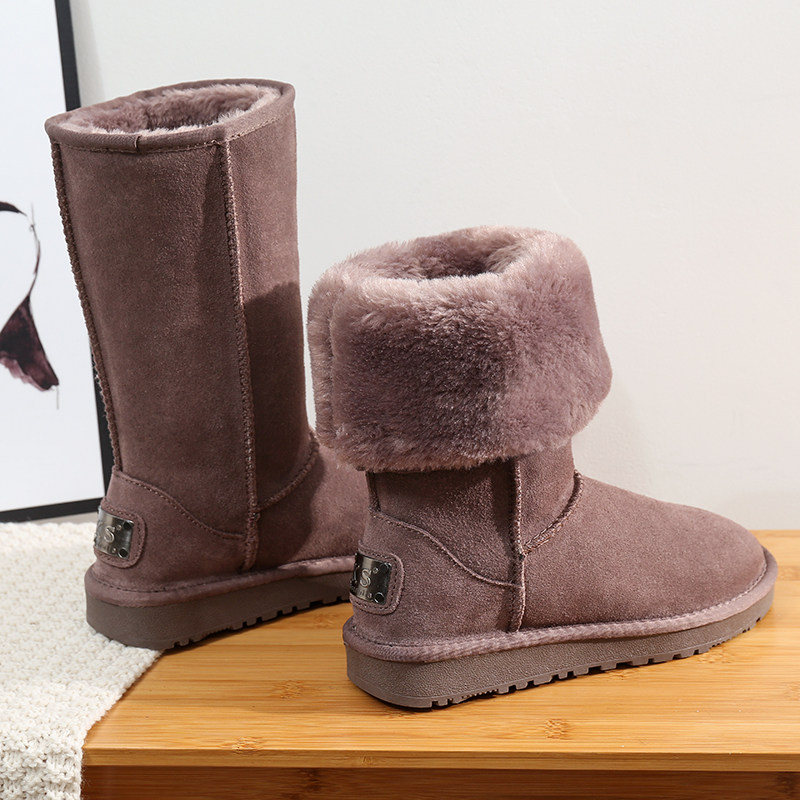 雪地靴女冬季加绒加厚东北棉鞋时尚