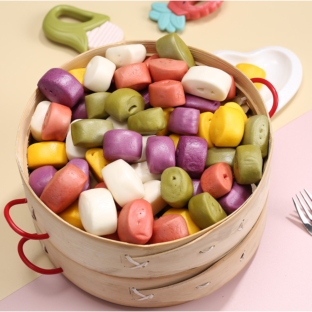 雪霸王 营养果蔬小馒头加热即食儿童速冻面点手工早餐儿童点心