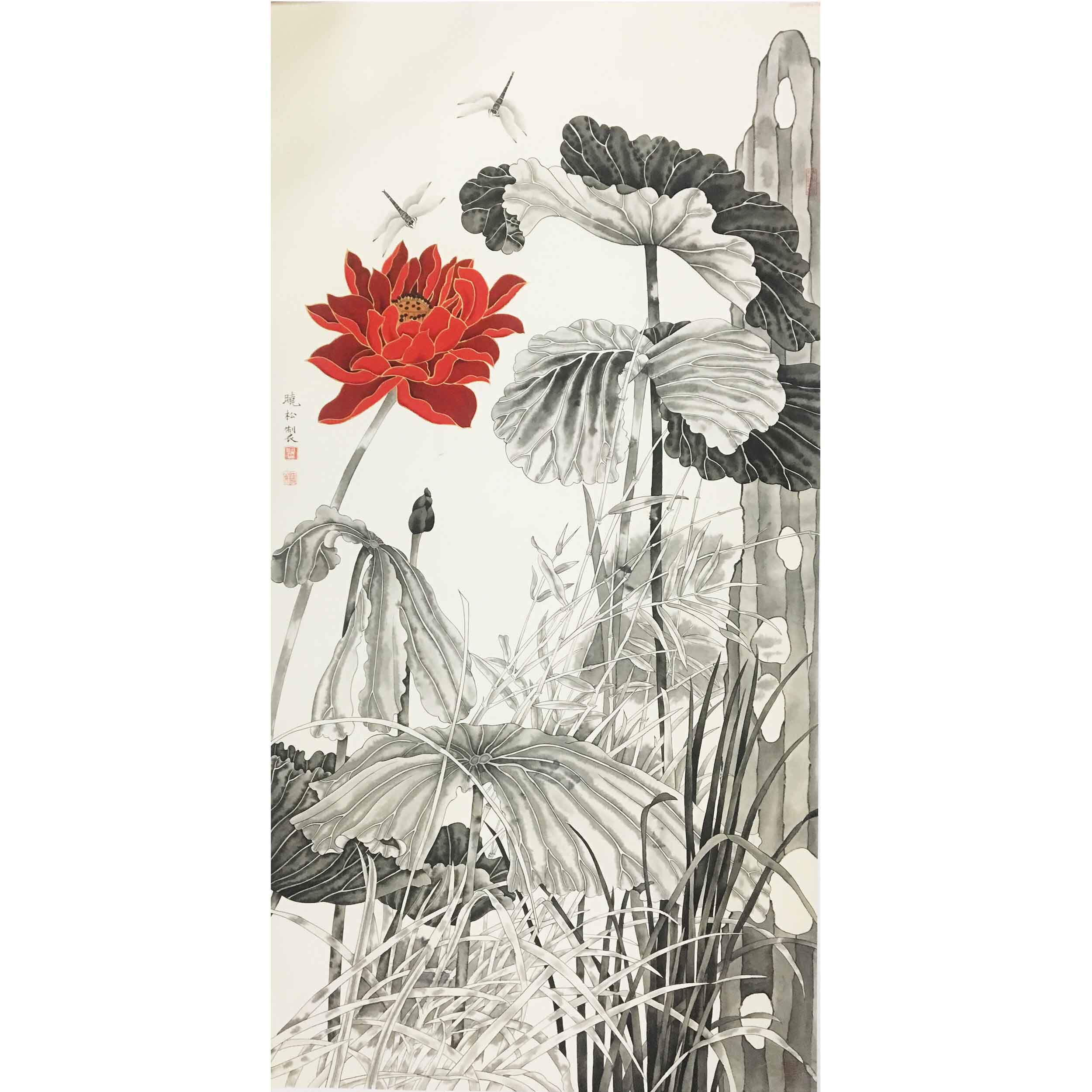 [双十二]莫晓松《爱莲说》北京画院艺术委员会副主任