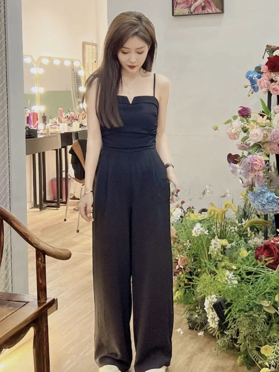 修身连体裤女夏