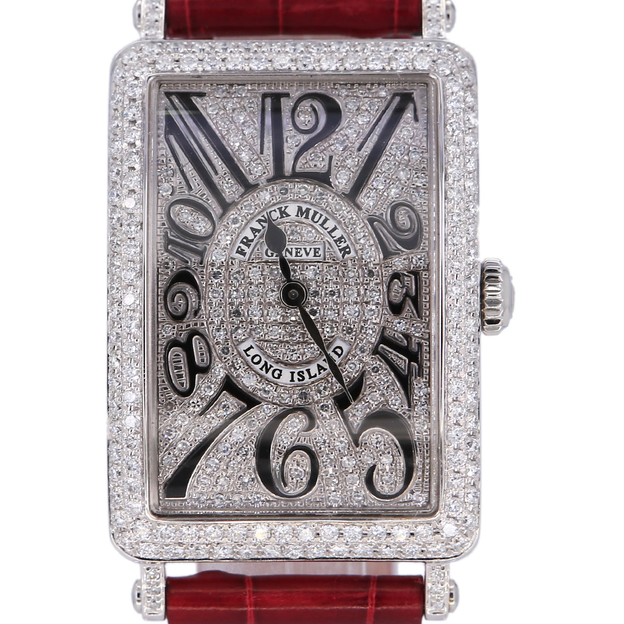 [9.9新]法穆兰女士石英机芯精钢后镶钻法兰克穆勒女表