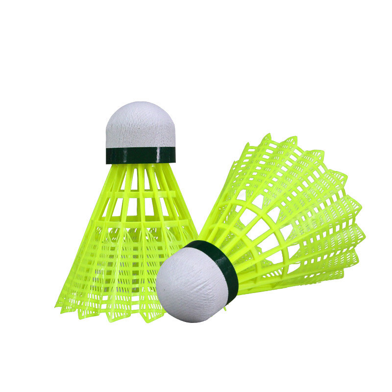 启傲(QIAO)尼龙羽毛球耐打王训练练习比赛塑料球3只装K380黄色