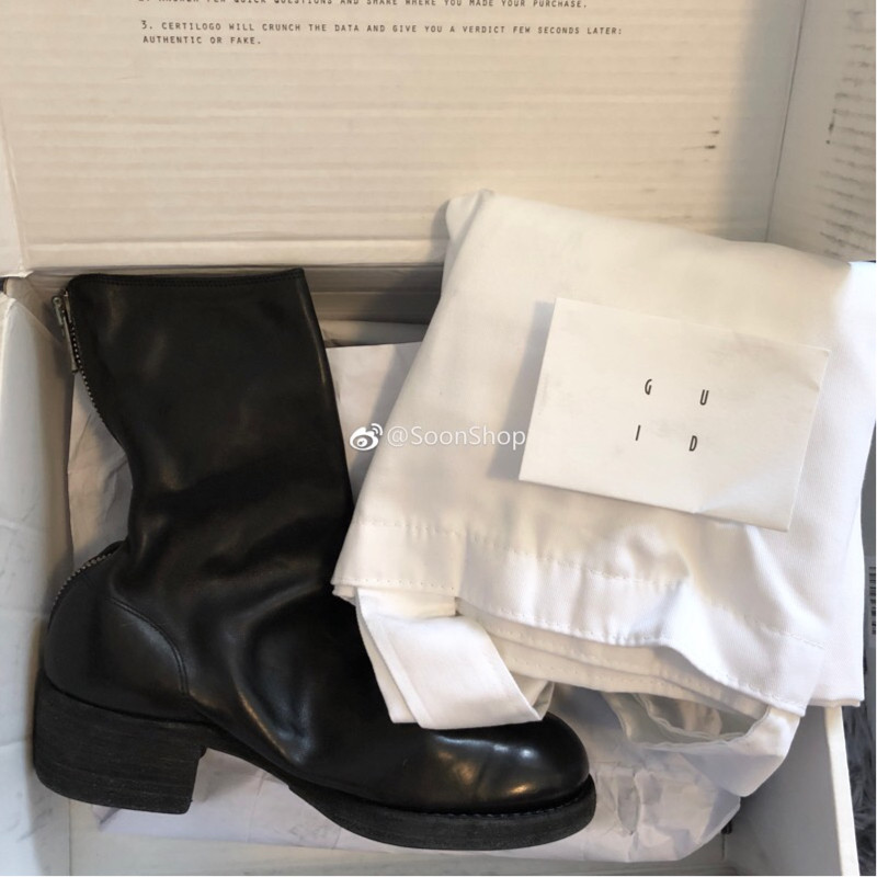 soonshop现货guidi788z788后拉链马皮靴正品实拍