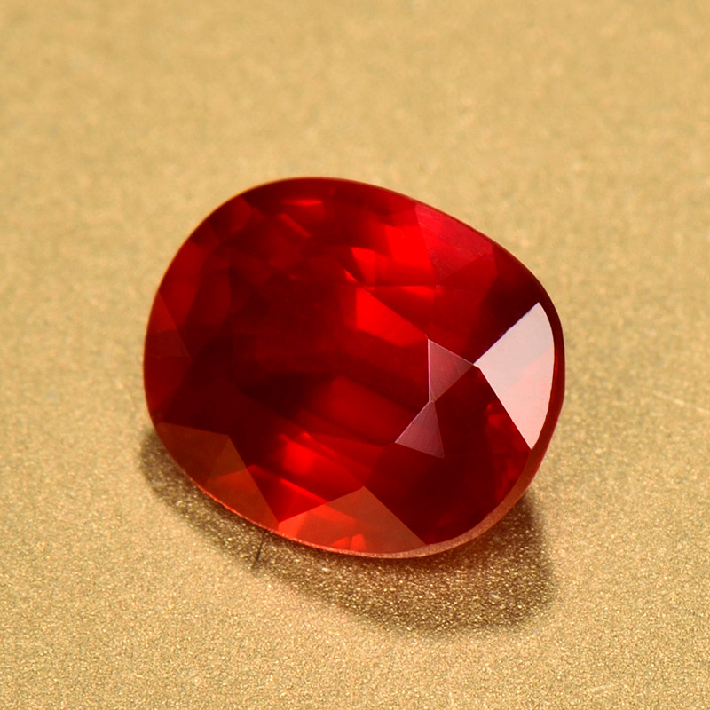 0.92ctgrs证书鸽血红天然无烧红宝石裸石颜色靓可定制