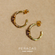 PERACAS Sardegna耳圈 土耳其设计师原创小众复古精致高级感耳环