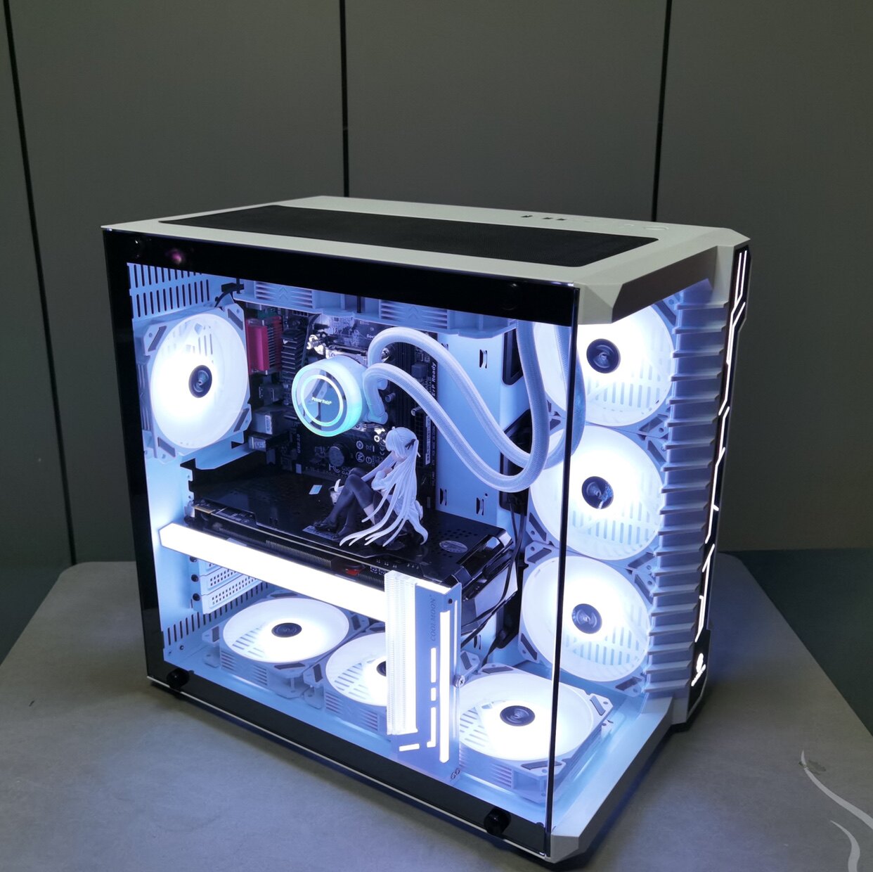 淘宝￥369折后价￥159影驰超新星中塔机箱台式机diy全景侧透支持360