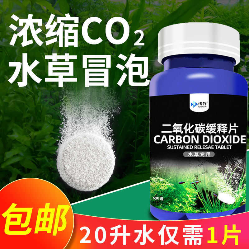 二氧化碳片鱼缸草缸专用水草黄叶藻缸CO2片发生器缓释片水族用品