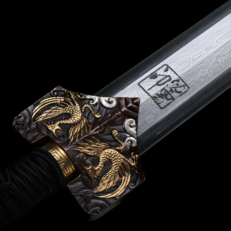 鎏金鎏银四圣汉剑 沈云 壬字号沈氏剑铺第四代传人(未开刃)