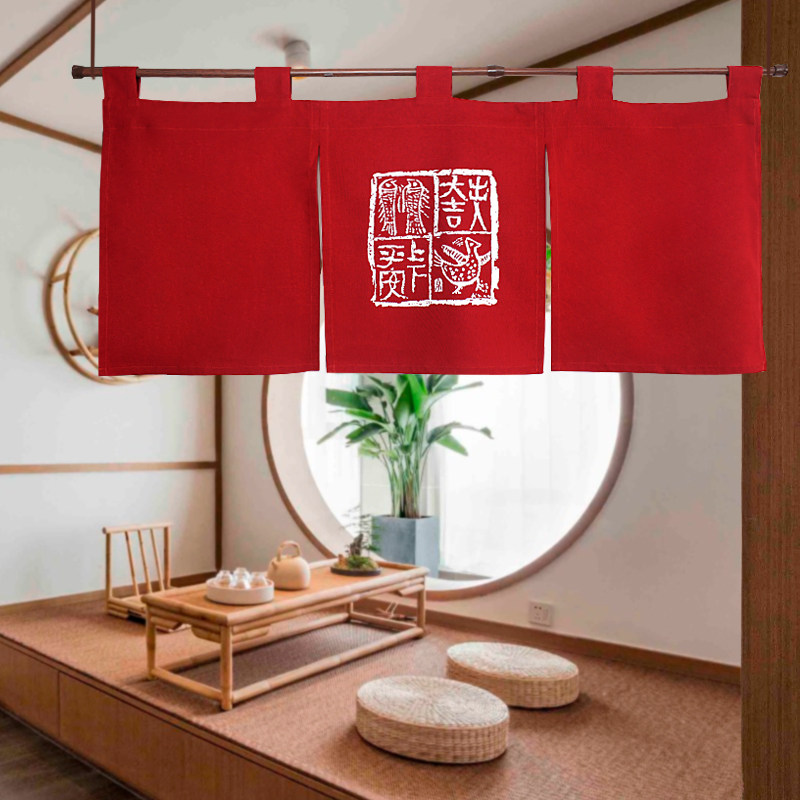 日式门帘半帘中国风