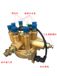 三桥半挂刹车泵制动阀同步阀百吨柔刹王防抱死ABS可调刹车继动阀