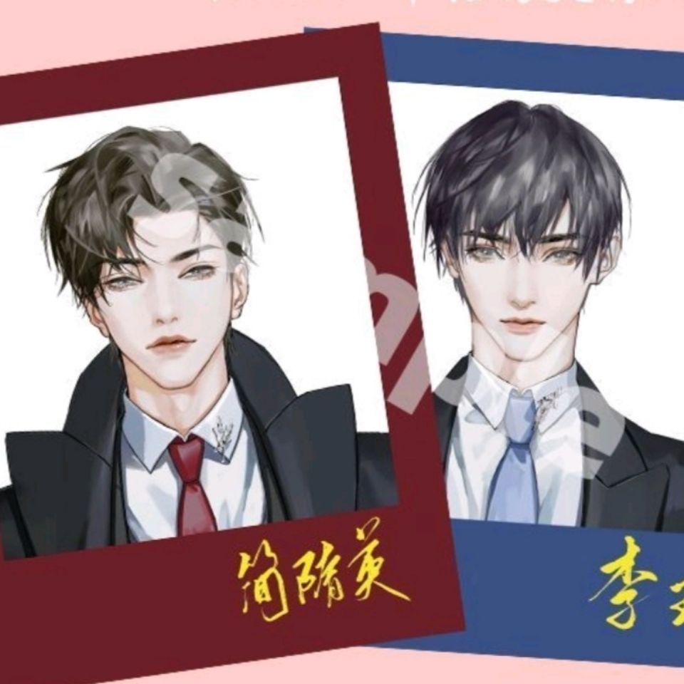 188男团手办周边188男团李玉简隋英春日恋歌烫金明信片拍立得