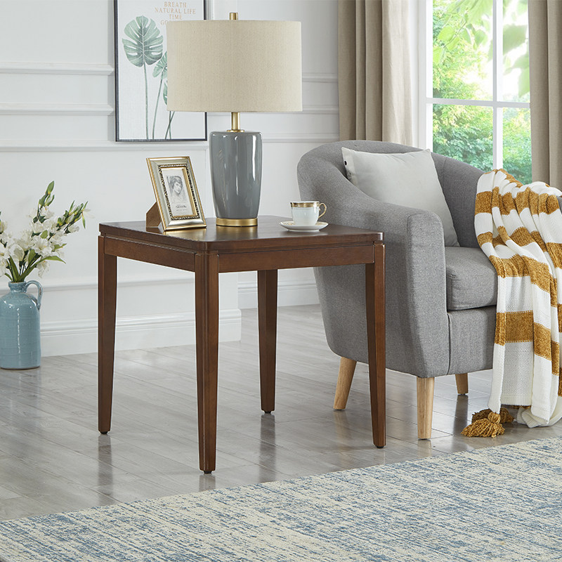 简约全实木边几现代客厅沙发角几方几家用休闲小茶几精致茶水角桌