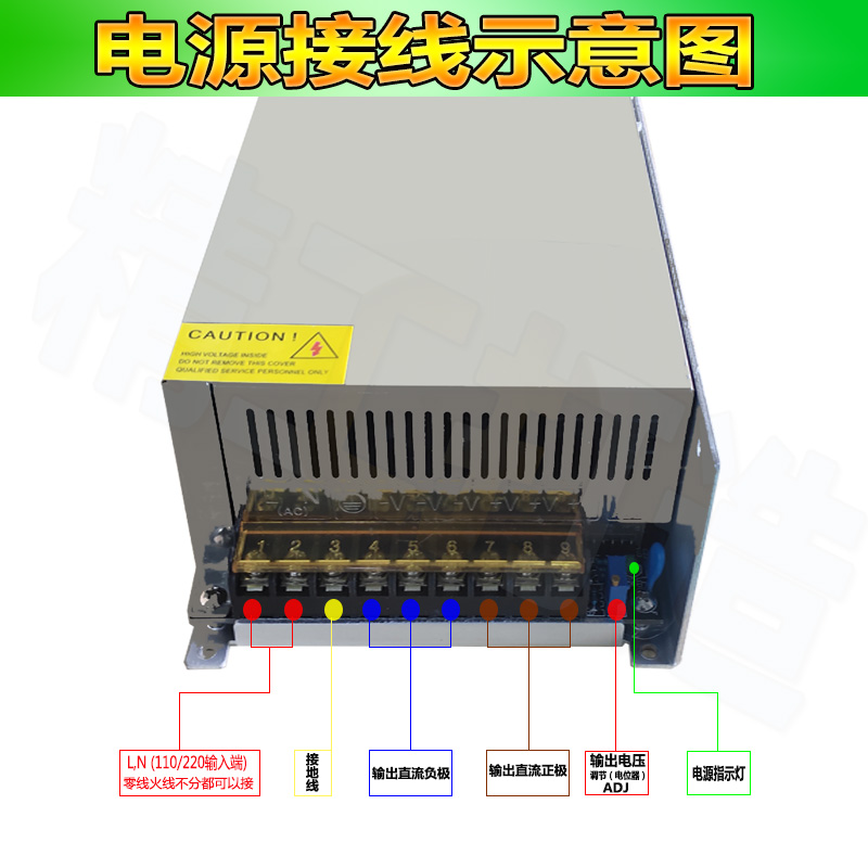 220V转24V直流稳压电源800W12V36V48v60V72V适配器led大功率电源