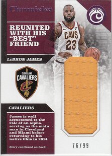 NBA球星卡 Panini LBJ 勒布朗 詹姆斯 球衣卡限99 骑士队 帕尼尼