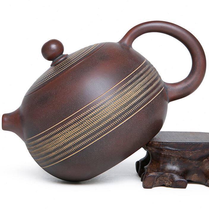 觅陶坭兴陶茶壶纯全手工西施壶自然窑变钦州泥兴陶非紫砂壶200ml