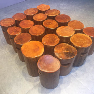 原木实木根雕墩子天然树墩椅子原生态泡茶圆墩柯木凳子