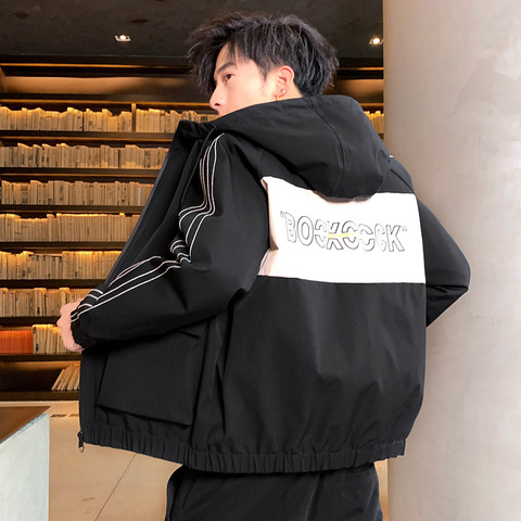 男士外套春秋季2020新款韩版潮流学生加绒加厚夹克男装休闲上衣服