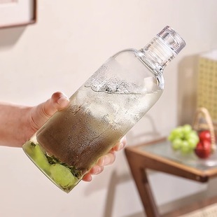 冷泡茶瓶玻璃便携冷泡壶咖啡冰箱密封家用耐热高温凉水瓶冷水瓶子