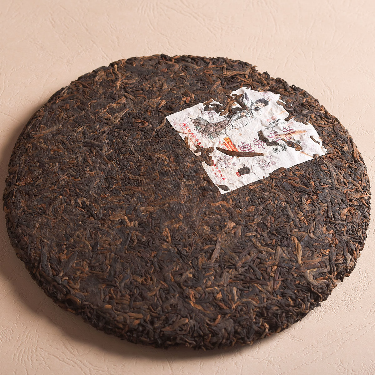 14片 09年孔明茶饼357g熟茶