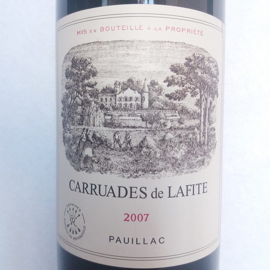 【2瓶】2007年 拉菲副牌 小拉菲 carrudes de lafite