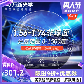 万新1.601.671.74超薄非球面镜片高度近视散光眼镜片眼睛