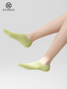 船袜女防滑不掉跟夏季薄款抗菌配单鞋的袜子隐形浅口运动纯棉短袜
